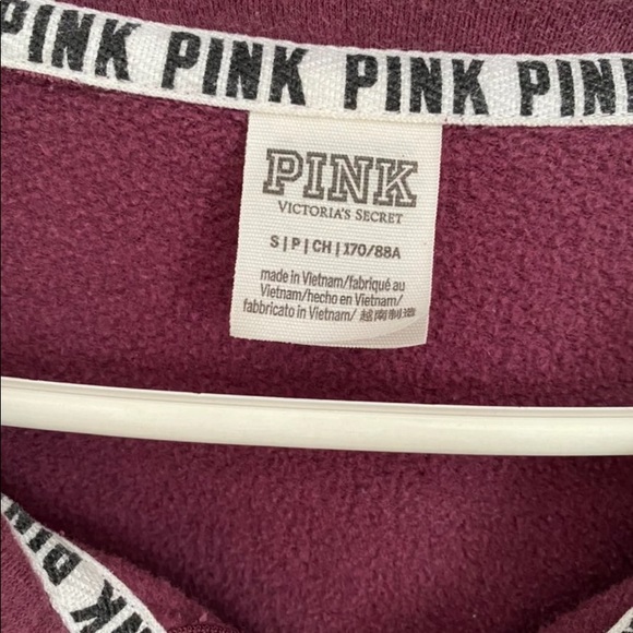victoria’s secret pink half zip pullover - Picture 3 of 4